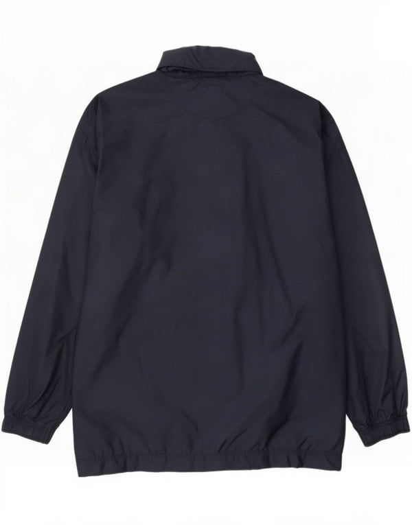 Jachetă de ploaie cu glugă Reebok pentru bărbați Marea Britanie 38, mediu, bleumarin, nailon color bloc