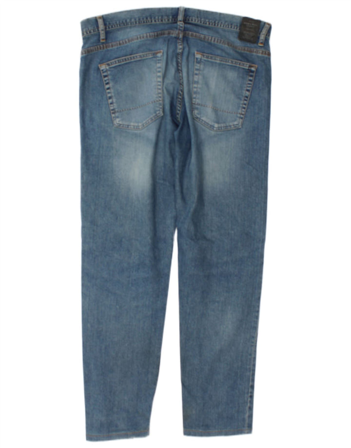 Blugi slim pentru bărbați Zara EU 44 Large W34 L30 Albastru