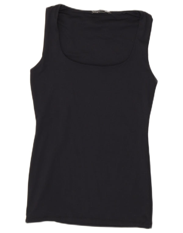 Top cu vestă fără mâneci pentru femei Zara UK 8 Small Bleumarin