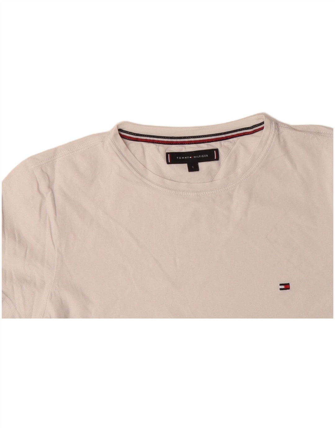 TOMMY HILFIGER Tricou Bărbați Top Mic Bumbac Alb