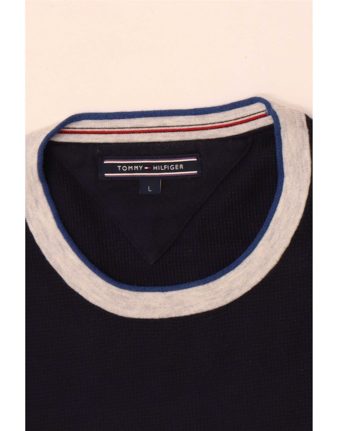 Top pentru bărbați Tommy Hilfiger cu mânecă lungă, mare, bleumarin, color block