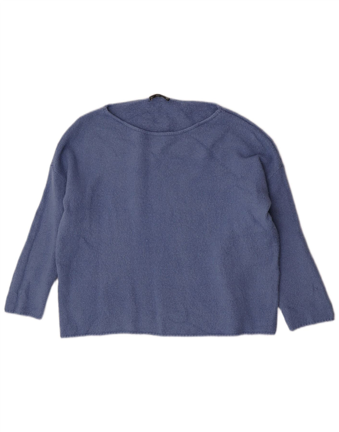 Pulover pentru femei Zara, cu gât de barcă, UK 14 Medium Blue