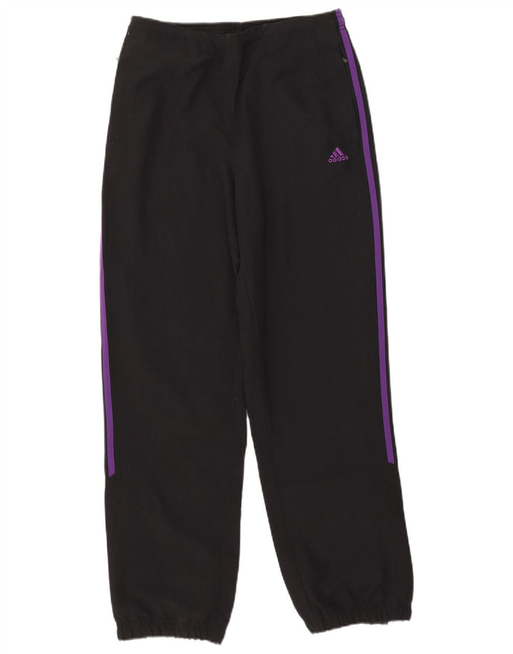 Pantaloni de trening Adidas pentru femei Joggeri UK 12 Poliester mediu negru