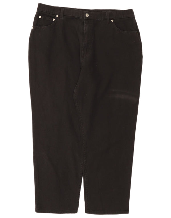 Pantaloni casual conici pentru femei Marks & Spencer UK 20 2XL W38 L26 Negru