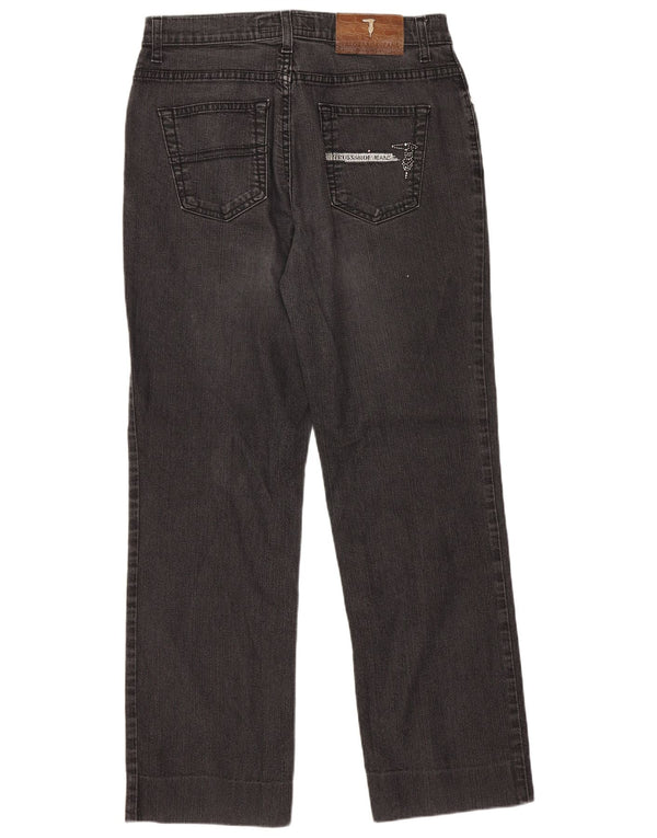 Trussardi Womens Straight Jeans UK 10 Small W27 L27 Grey Bumbac