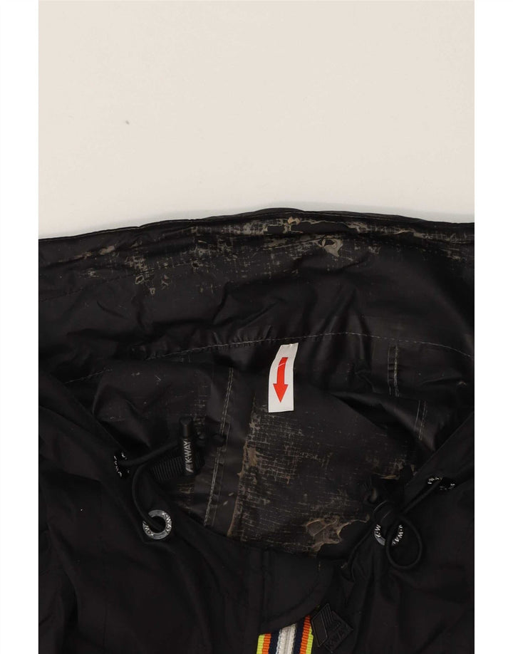Jachetă de ploaie cu glugă pentru bărbați K-Way UK 36 Small Black