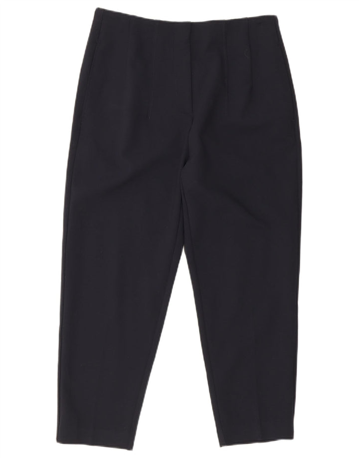 Pantaloni tăiați pentru femei Marks & Spencer UK 12 Medium W28 L23 Bleumarin
