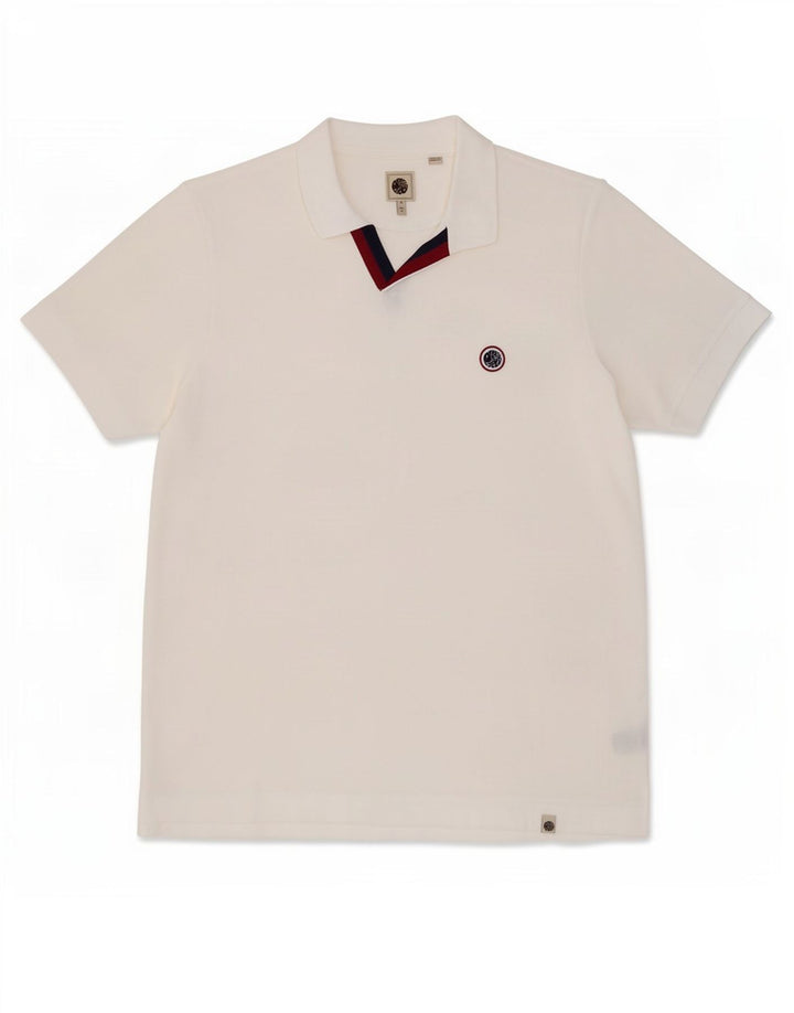 Tricou polo Pretty Green pentru bărbați XL Bumbac alb