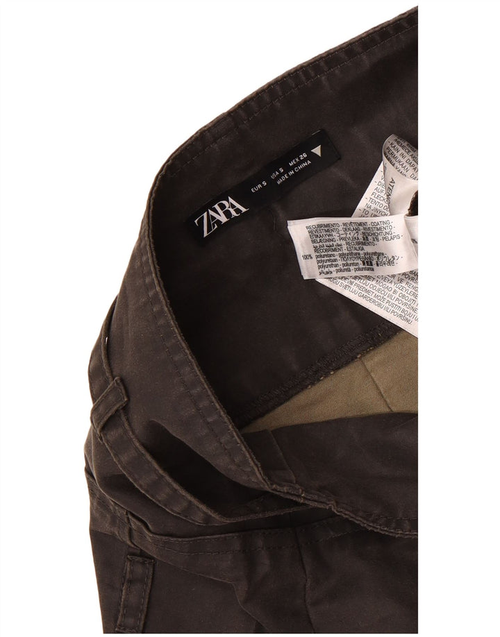 Fusta Mini Zara Femei Mic W26 Poliuretan Negru
