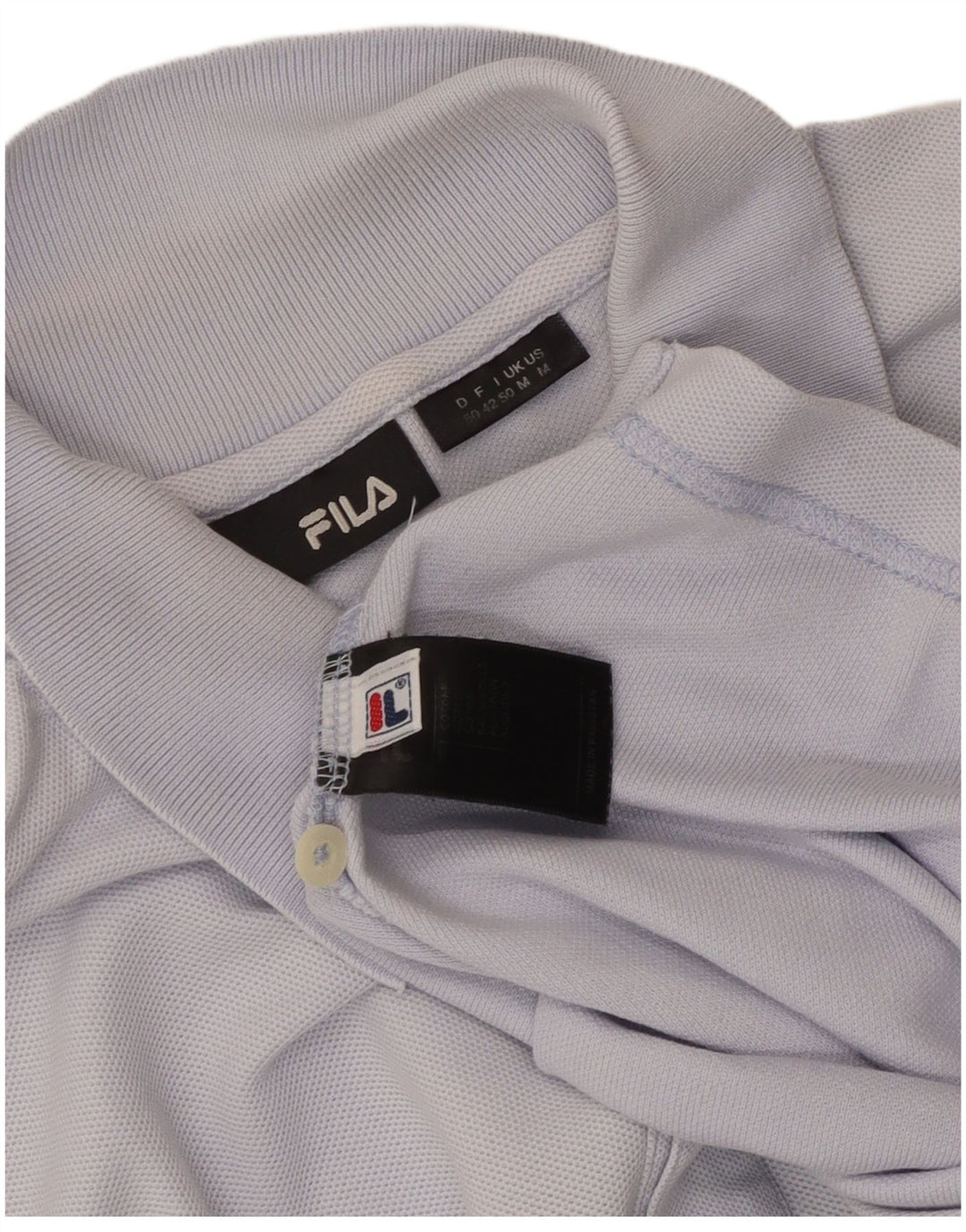 Tricou polo Fila pentru bărbați, bumbac albastru mediu