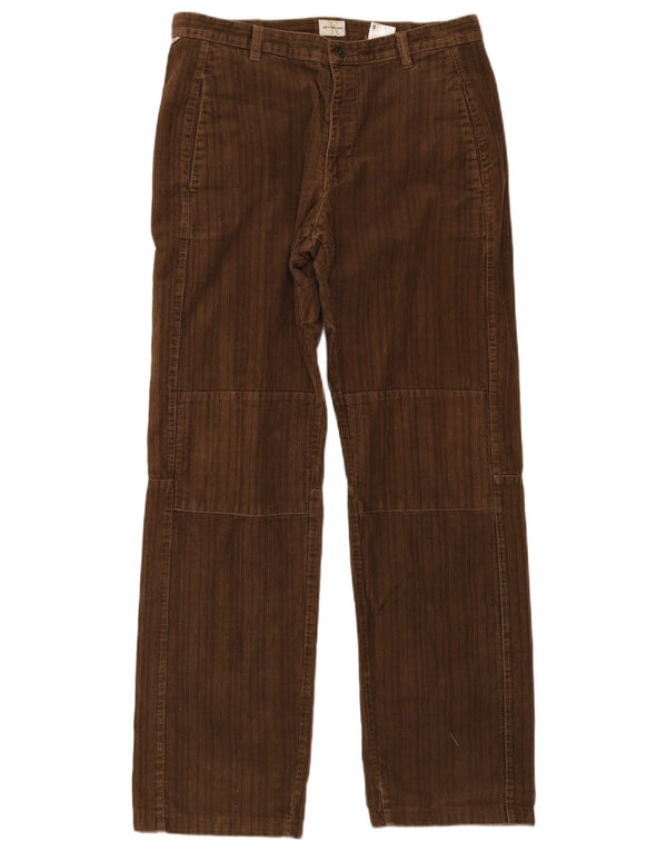 Calvin Klein Pantaloni drepti pentru bărbați din velur, L33 L33, bumbac maro
