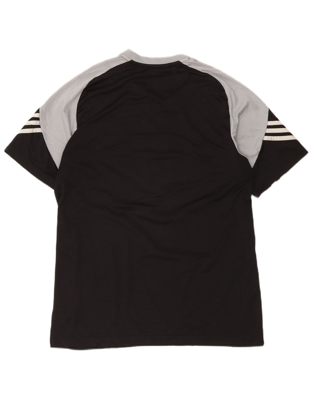 Tricou cu grafic Climalite Adidas pentru bărbați Top mare, negru, poliester color bloc