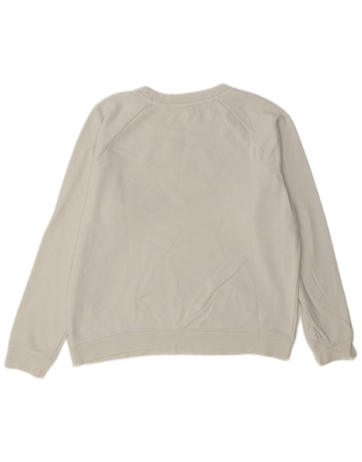 Levi's Pulover supradimensionat cu grafic pentru femei UK 10 Bumbac alb mic