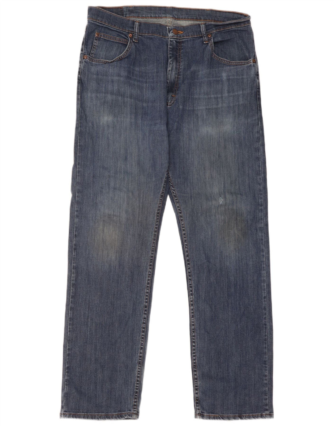 Blugi drepti pentru bărbați Wrangler W36 L32 Bumbac albastru