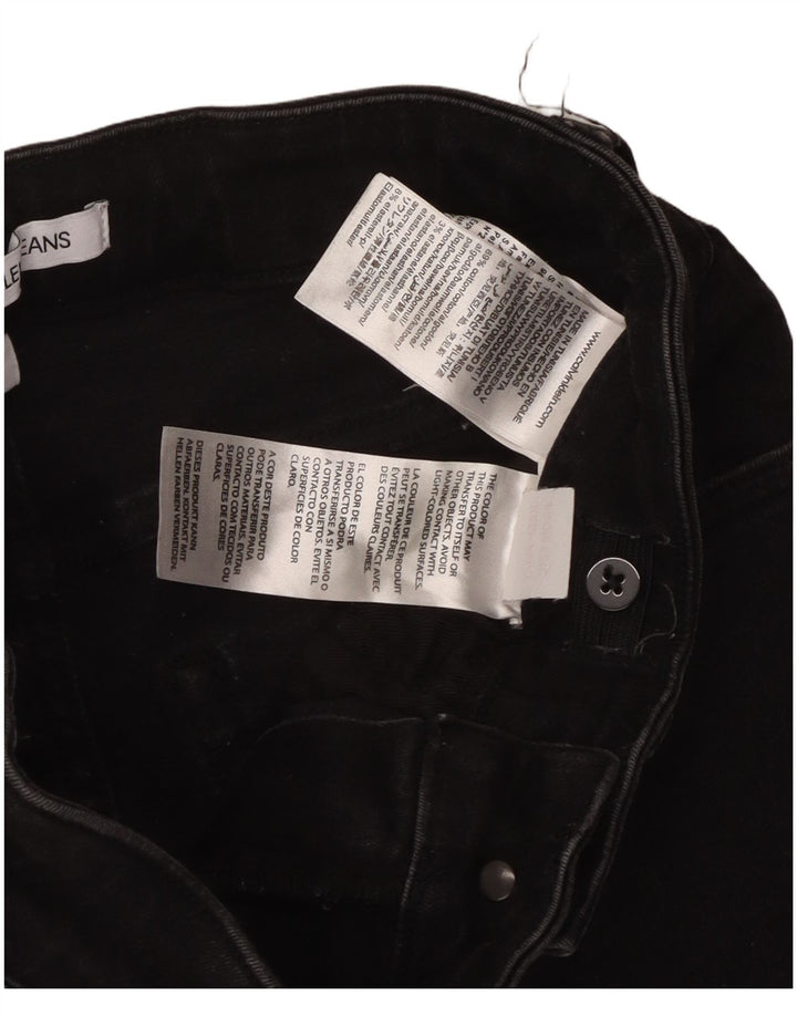 CALVIN KLEIN Blugi skinny pentru baieti 13-14 ani W26 L29 bumbac negru