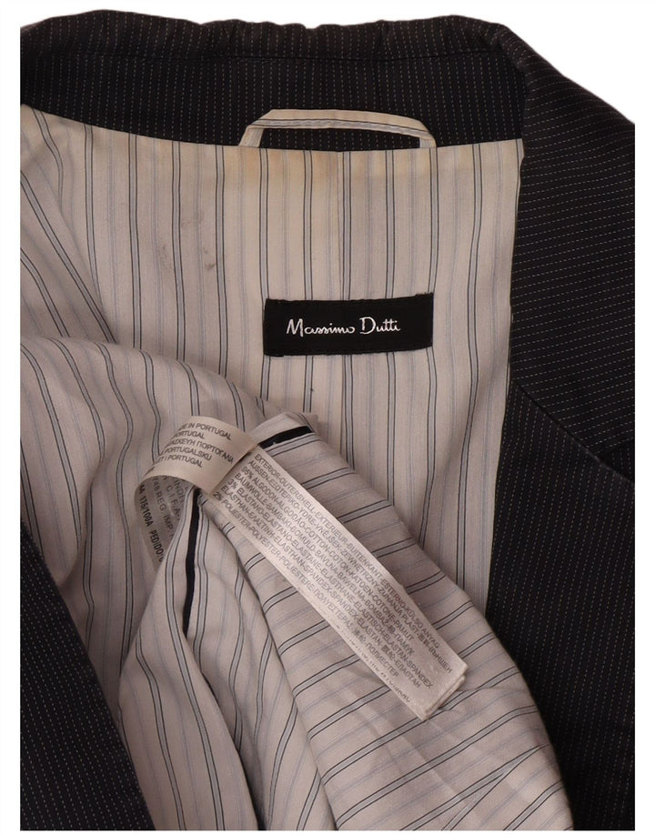 Massimo Dutti Jachetă pentru damă cu 1 nasture EU 44 XL Bleumarin cu dungi