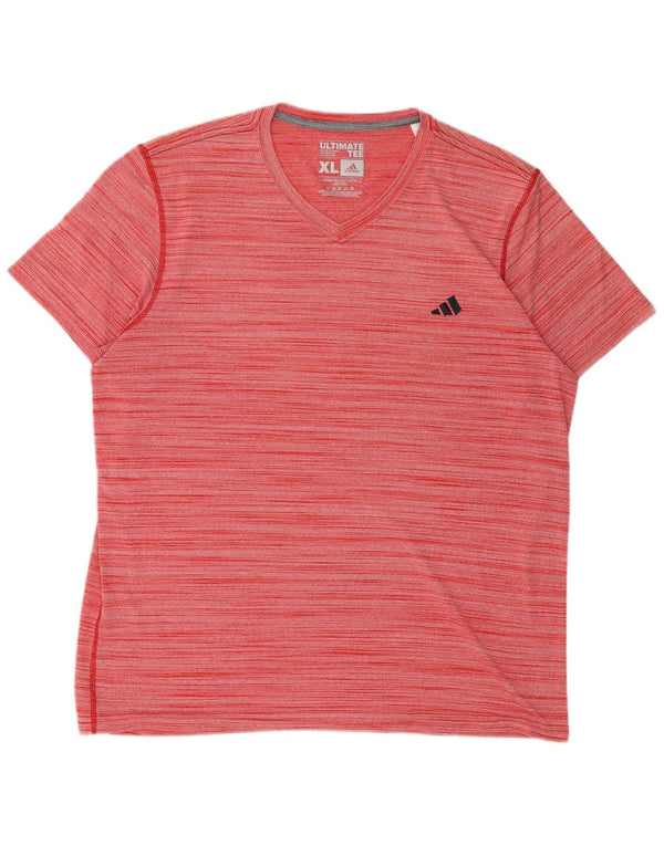 Tricou pentru bărbați Adidas Top XL poliester cu dungi roșii