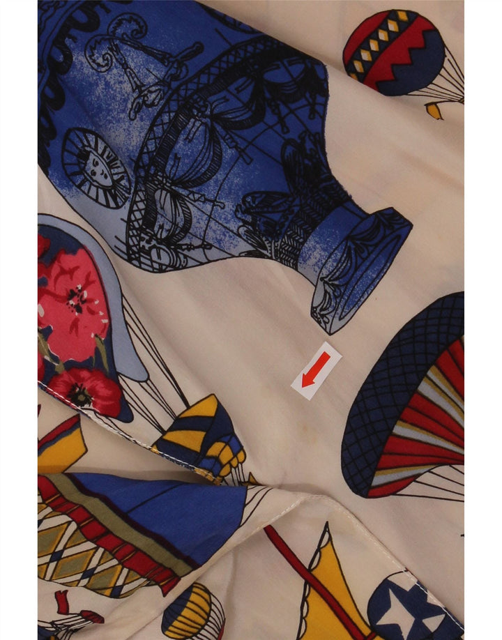 Cămașă pentru femei VINTAGE, supradimensionată, cu model abstract, UK 18 XL, multicoloră