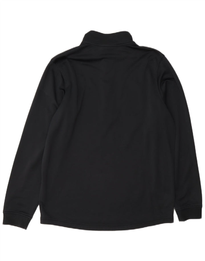 Top de trening Under Armour Cold Gear pentru bărbați, cu fermoar și gât, negru mediu