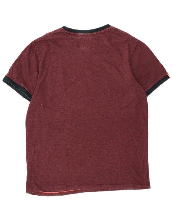 SUPERDRY Tricou Bărbați Top XL Bumbac Burgundy