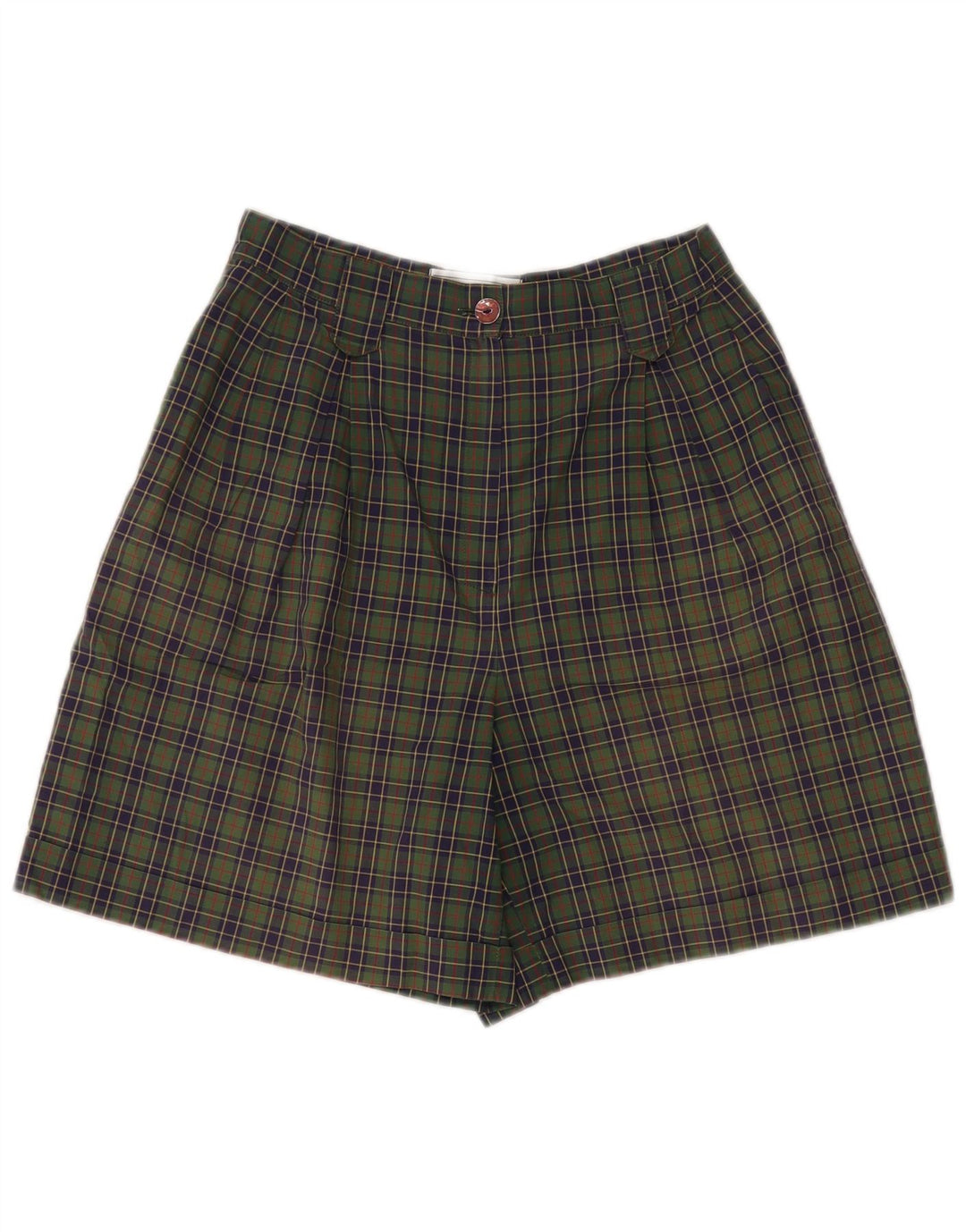 Pantaloni scurți chino pentru femei All Over IT 44 Medium W28 Green Check