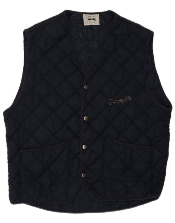 Wrangler Gilet matlasat pentru bărbați UK 38 Medium Bleumarin Poliamidă