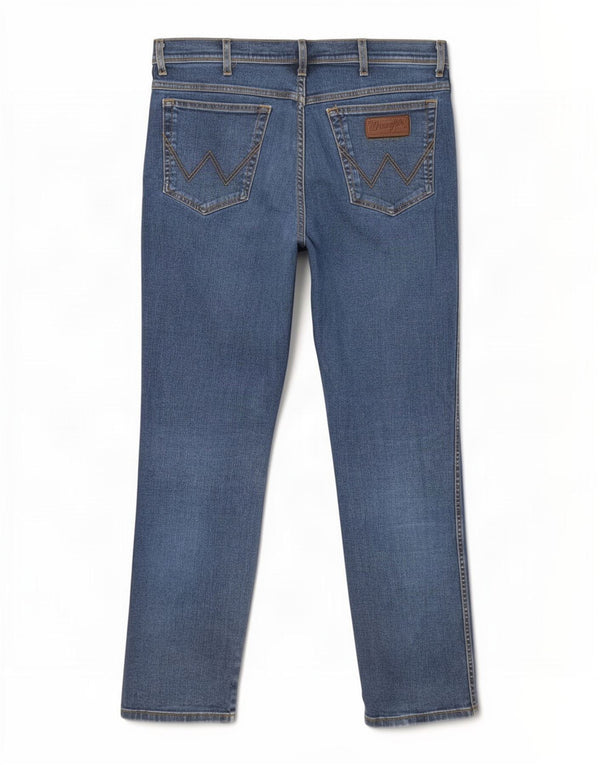 Blugi Wrangler pentru bărbați Texas Stretch Slim W38 L34 Bumbac albastru