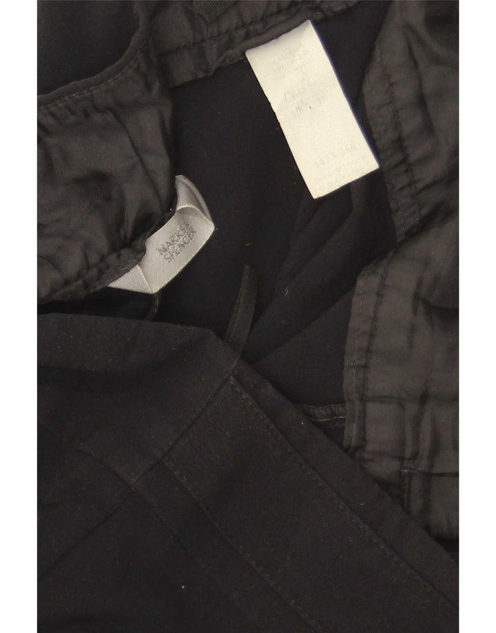 Pantaloni de costum pentru femei Marks & Spencer Bootcut UK 16 Large W34 L32 Negru