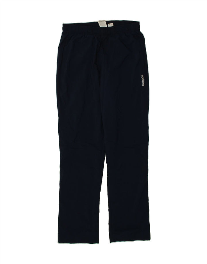 REEBOK Mens Tracksuit Trousers Small  Navy Blue Polyester Vintage Reebok and Second-Hand Reebok from Messina Hembry 