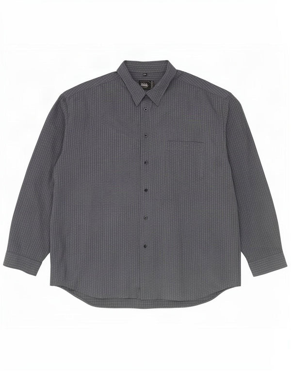 Cămașă pentru bărbați Woodpecker Mărimea 43/44 17 1/2 XL Bumbac cu carouri gri