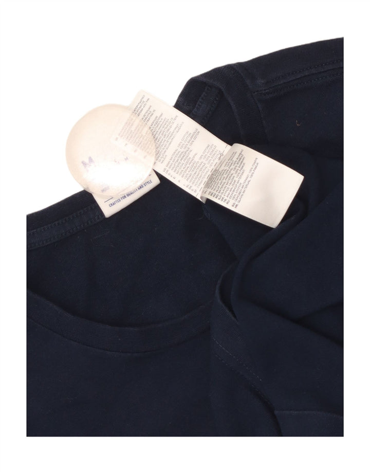Tricou grafic Reebok pentru bărbați Top mediu din bumbac bleumarin