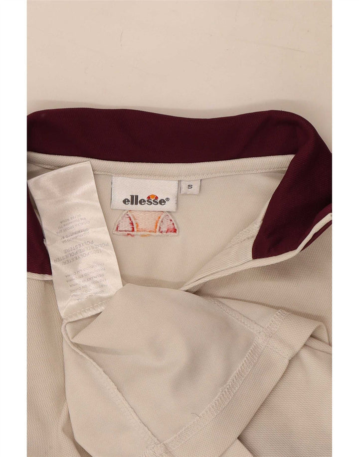 Tricou polo Ellesse pentru femei UK 10, mic, alb, din poliester