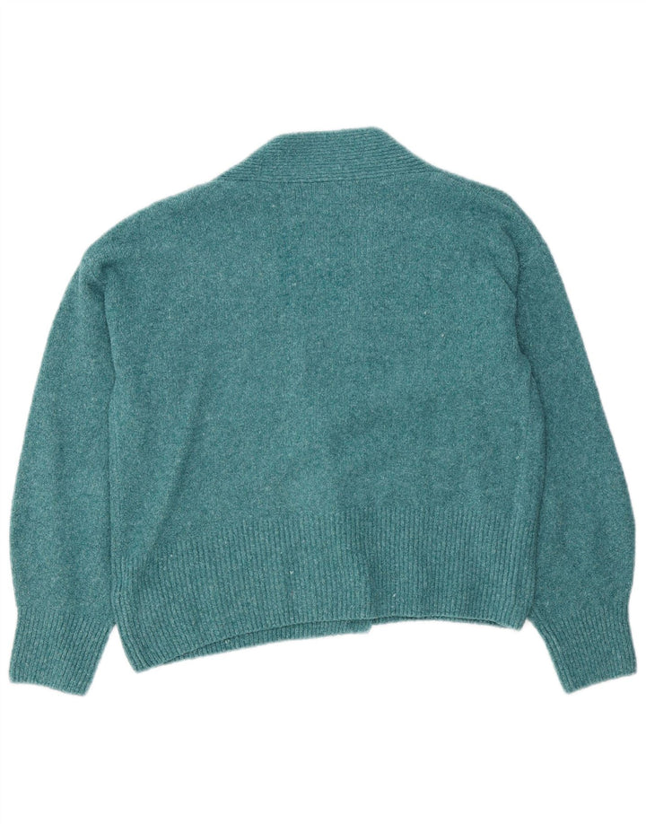 Pulover cardigan pentru femei Marks & Spencer UK 14, bumbac turcoaz mediu
