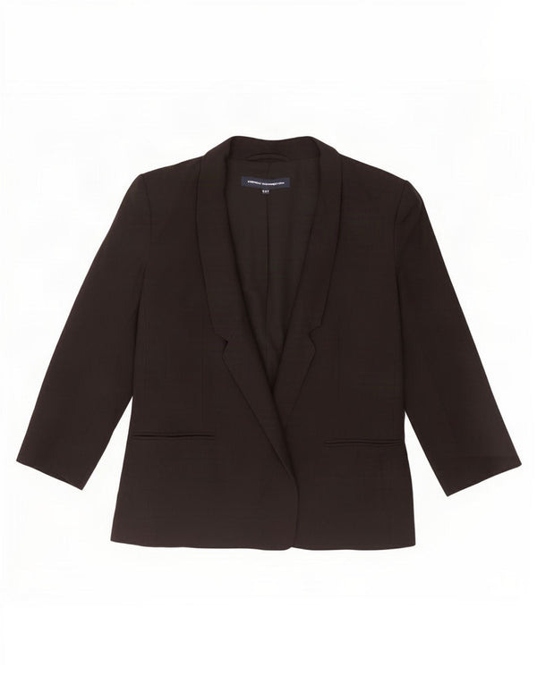 Jachetă blazer pentru femei French Connection cu mâneci 3/4 UK 12 Medium Black