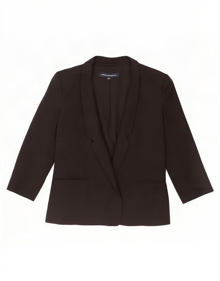 Jachetă blazer pentru femei French Connection cu mâneci 3/4 UK 12 Medium Black