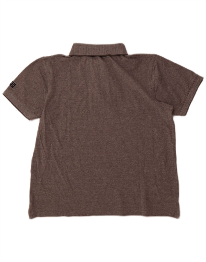 RENATO BALESTRA Tricou polo pentru bărbați XL, bumbac cu pete gri