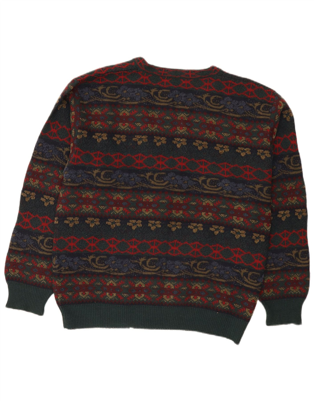 Cardigan Vintage pentru bărbați, mare, multicolor, acrilic Fair Isle