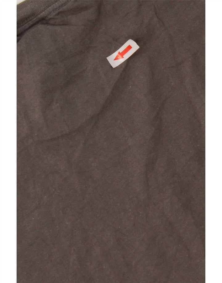Tricou grafic pentru bărbați Adidas Top, bumbac, gri mediu