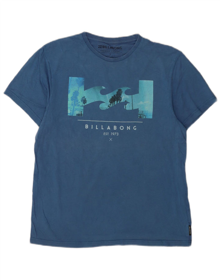 Tricou grafic pentru bărbați Billabong Top mic, albastru, bumbac