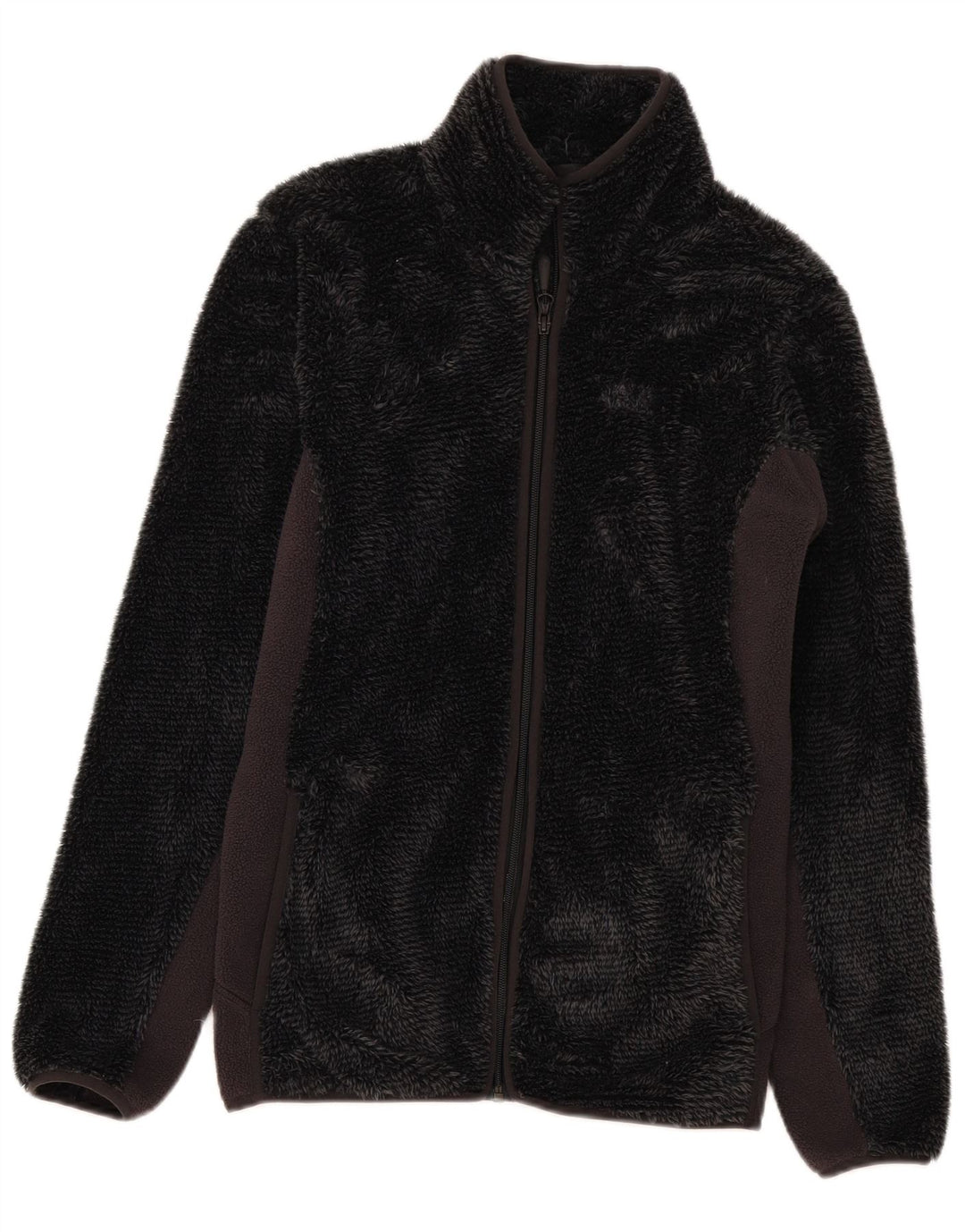 Jachetă fleece Jack Wolfskin pentru femei UK 14 Gri mediu Poliester color bloc