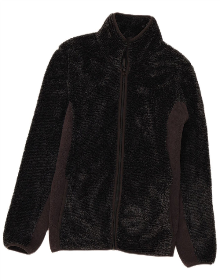 Jachetă fleece Jack Wolfskin pentru femei UK 14 Gri mediu Poliester color bloc