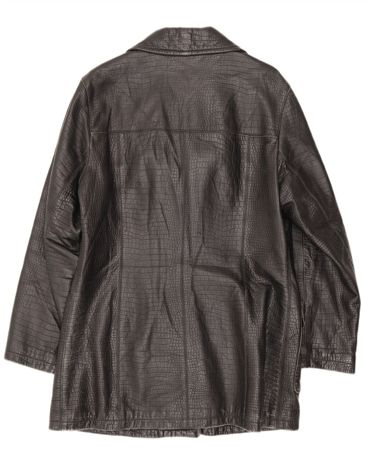 Palton din piele pentru femei Conbipel UK 12 Medium Black Animal Print Classic