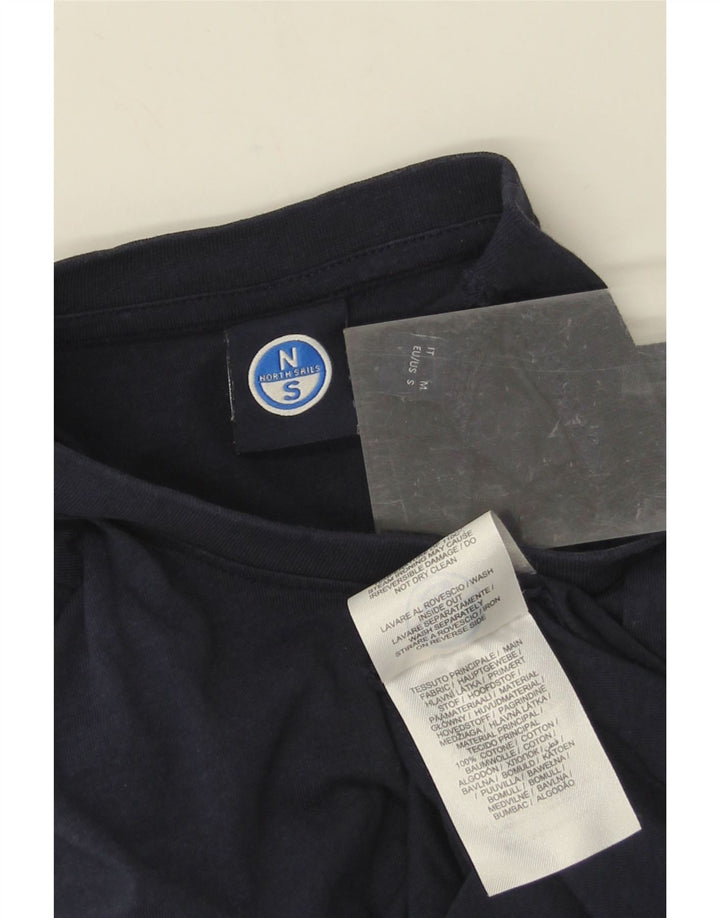 Tricou North Sails pentru bărbați Top mic din bumbac bleumarin