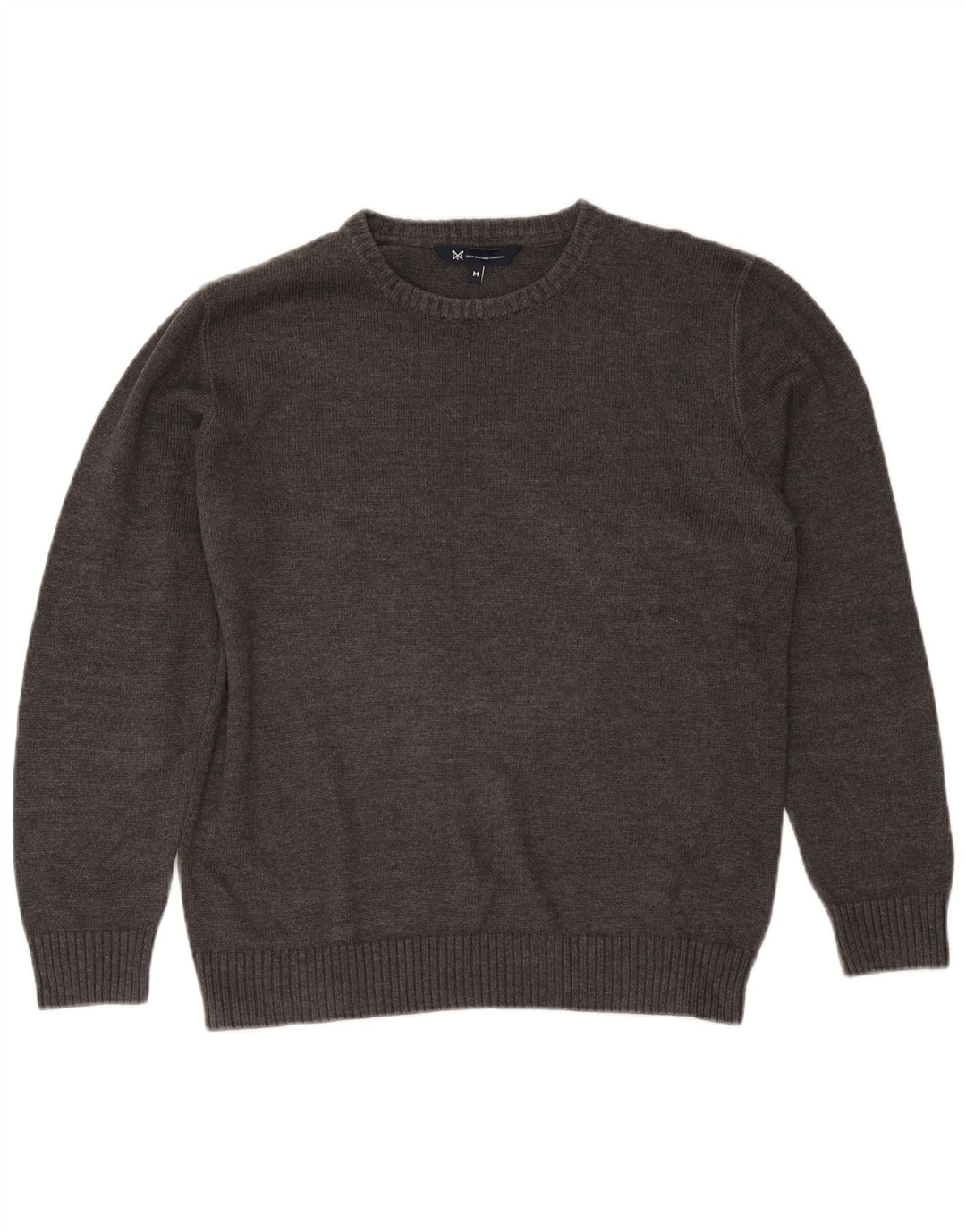 Crew Clothing Pulover pentru bărbați cu gât, bumbac, gri mediu