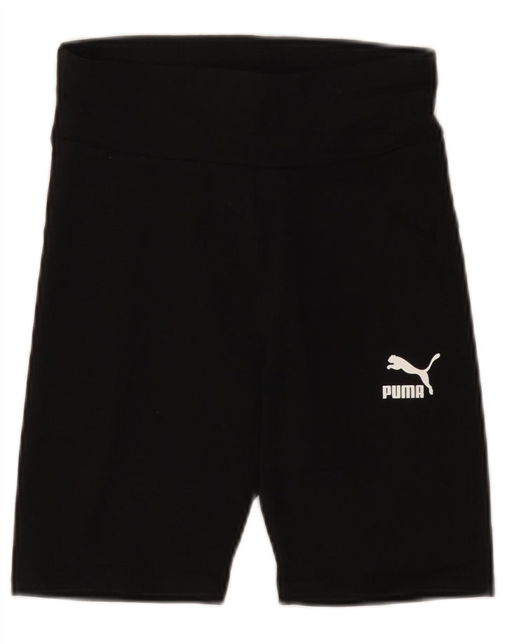Pantaloni scurti sport PUMA pentru femei UK 4 XS, bumbac negru