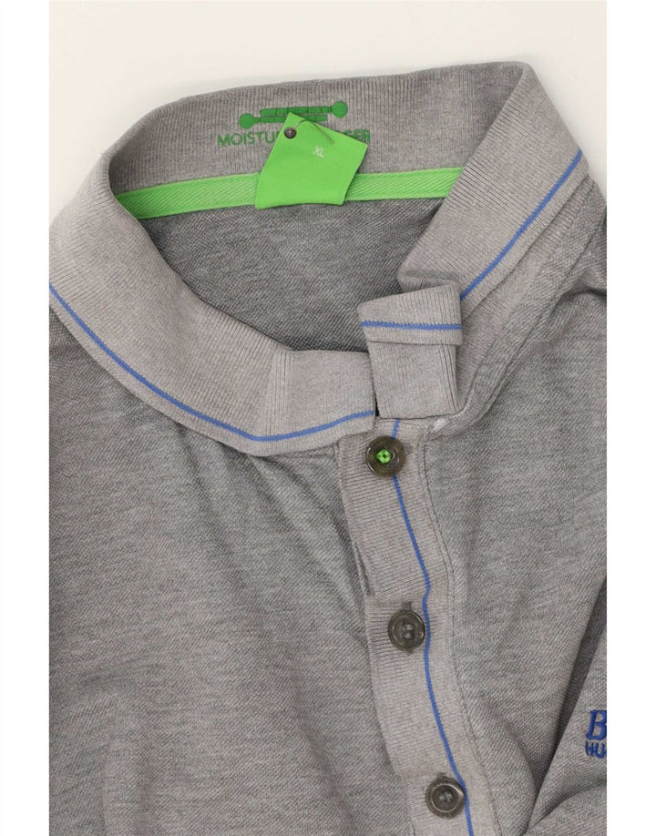 Cămașă polo pentru bărbați Hugo Boss Slim Fit XL, gri
