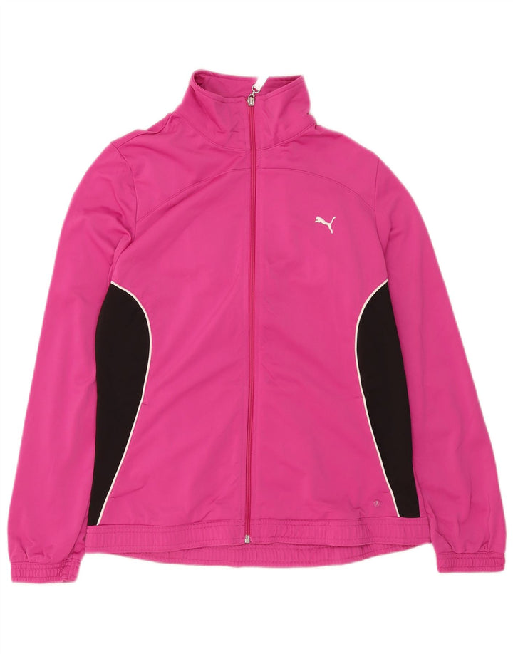 Jachetă de trening pentru femei Puma UK 16, mare, roz, poliester color bloc