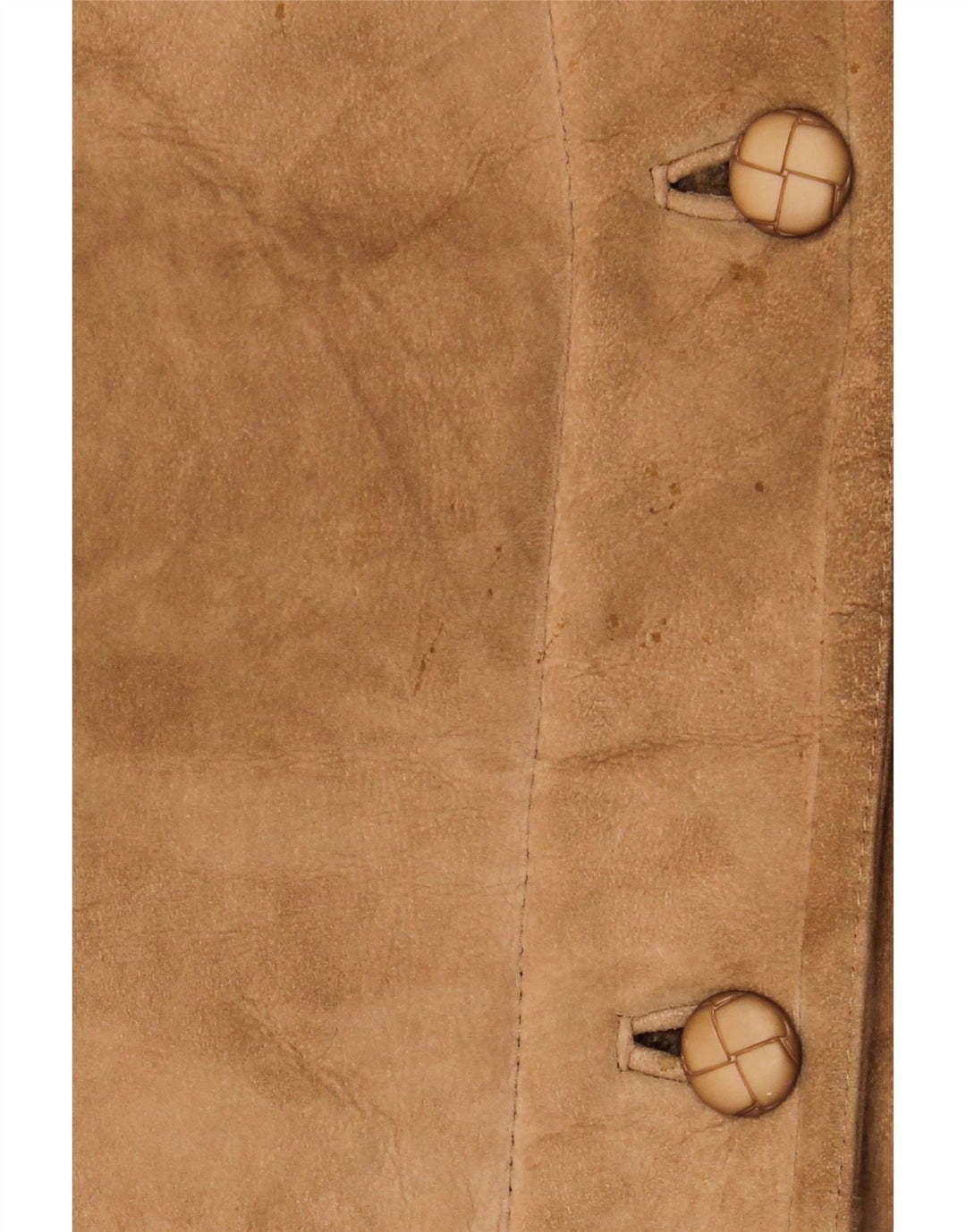 Palton vintage pentru femei din shearling UK 16 mare bej