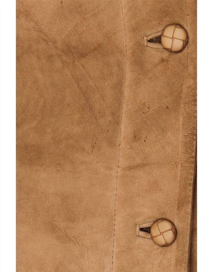 Palton vintage pentru femei din shearling UK 16 mare bej