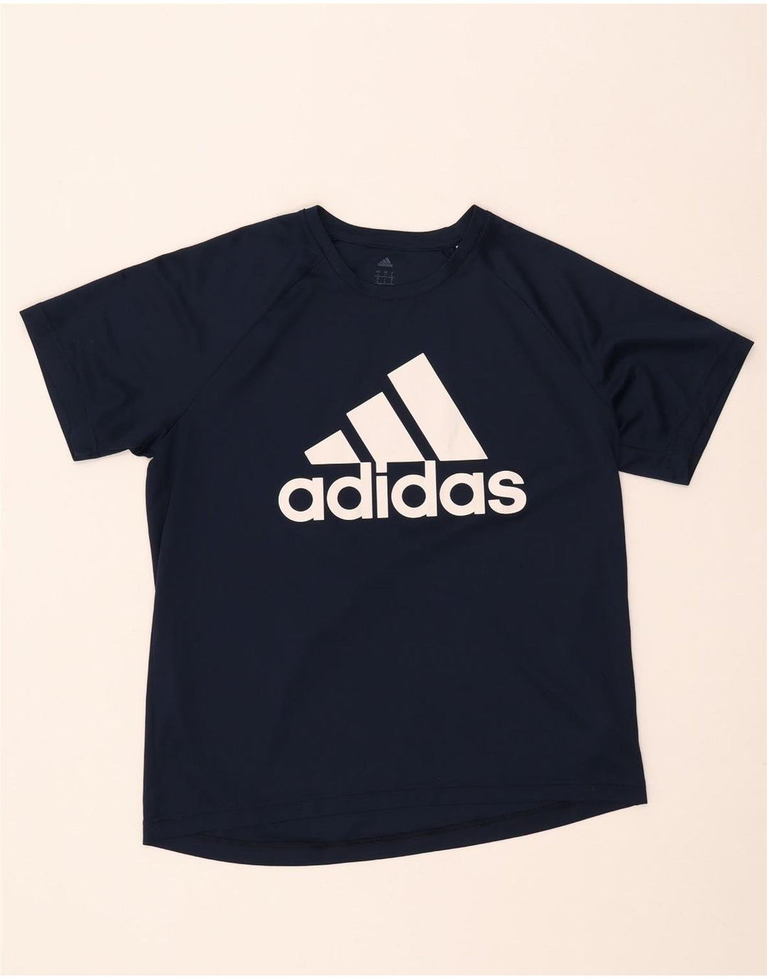 Tricou cu grafic Climalite Adidas pentru bărbați Top mare poliester bleumarin